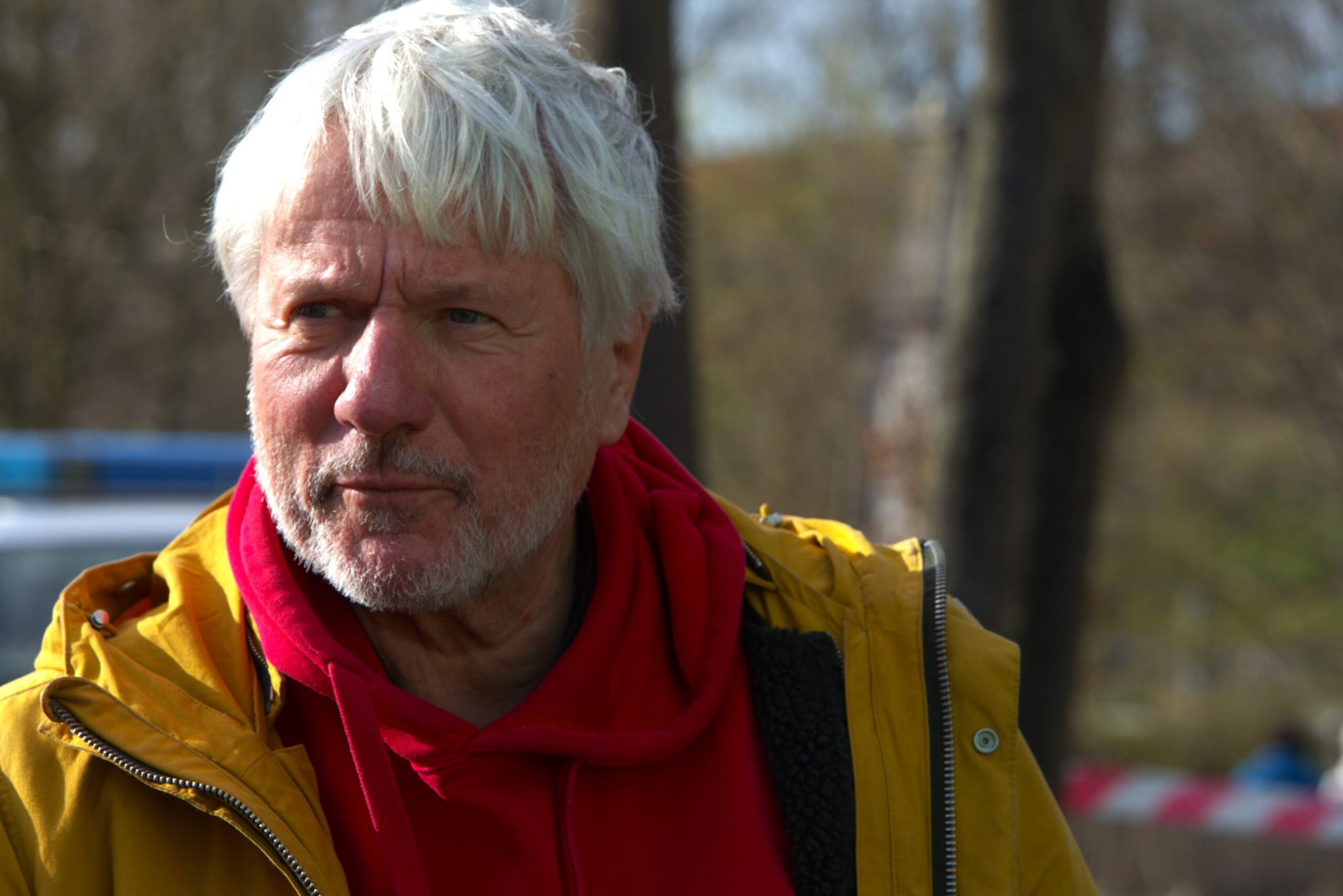 Jürgen Becker bei der Bergheimer Demonstration für Demokratie 2024